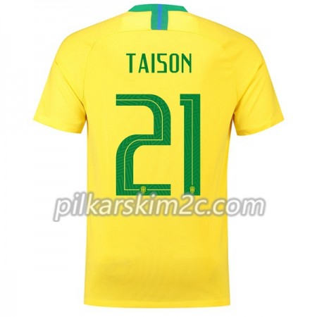 Koszulka Brazylia Taison 21 Główna Mistrzostwa Świata 2018 - Koszulki Piłkarskie